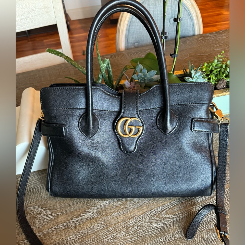 Gucci Sakai Lux Small Dahkia Top Handle Shoulder Bag